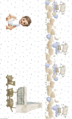 Papel de arroz Guardería Sweet Baby Boy PapersForYou 54x33cm