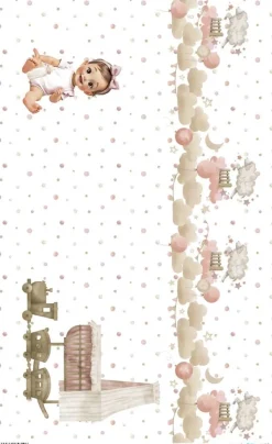 Papel de arroz Guardería Sweet Baby Girl PapersForYou 54x33cm