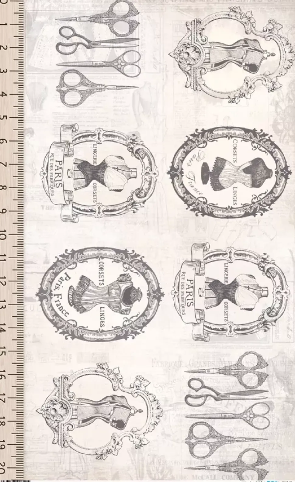 Papel de arroz Haute Couture PapersForYou 54x33cm