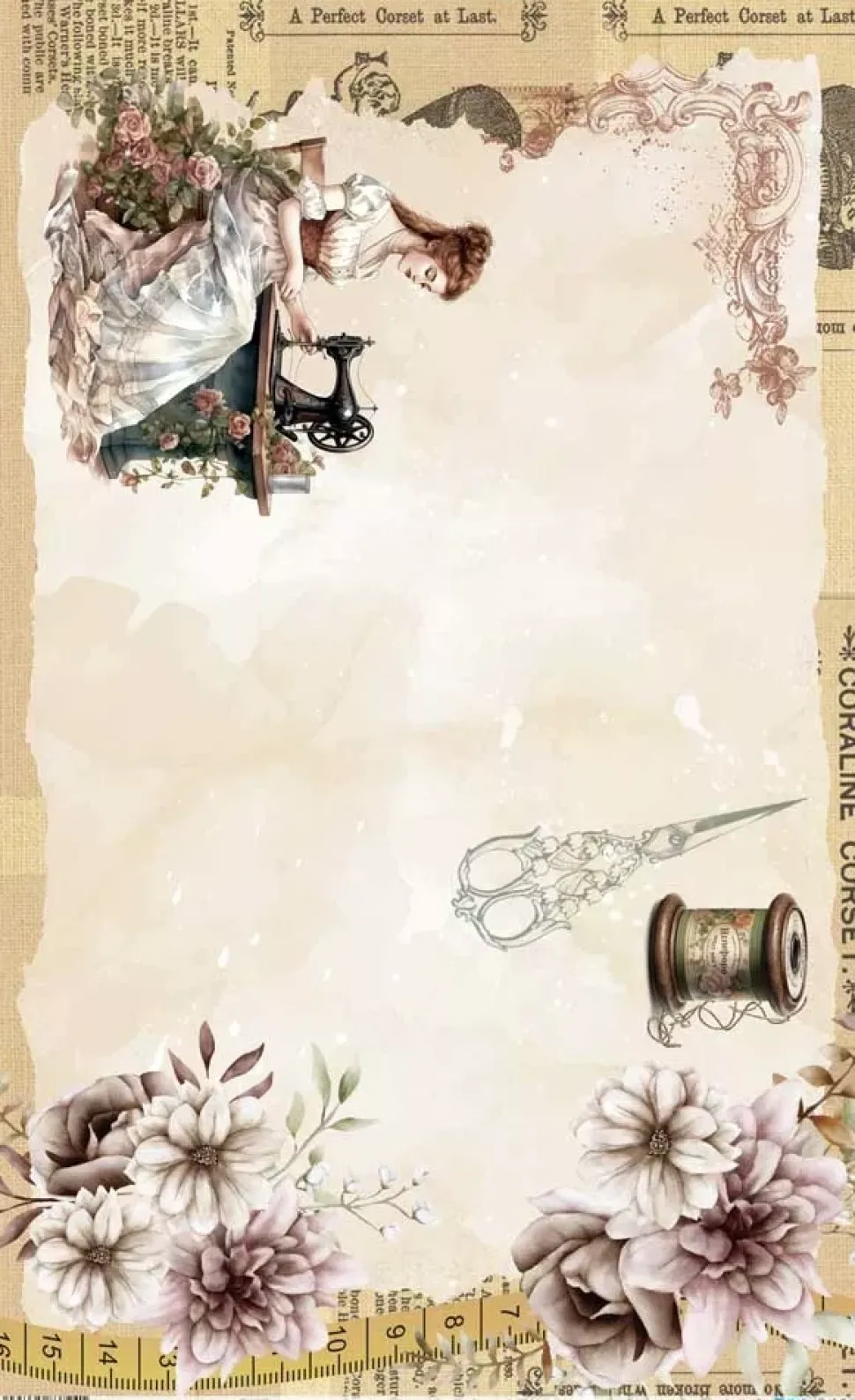 Papel de Arroz Hilo L´Atelier PapersForYou 54x33cm