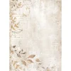 Papel de arroz Hojas Dewdrops Stamperia 21x30cm