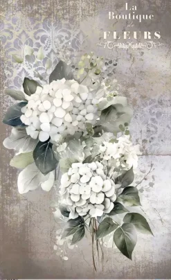 Papel de Arroz Hydrangeas III La Vie en Fleurs PapersForYou 54x33cm