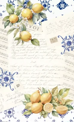 Papel de Arroz Lemon I Fruits Market PapersForYou 54x33cm