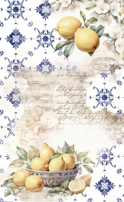 Papel de Arroz Lemon IV Fruits Market PapersForYou 54x33cm