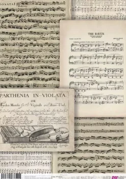 Papel de Arroz Let the Music Play PapersForYou 30x21cm