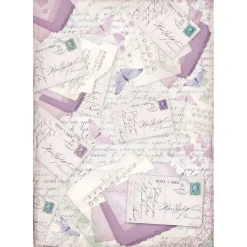 Papel de Arroz Letters Provence Stamperia A4