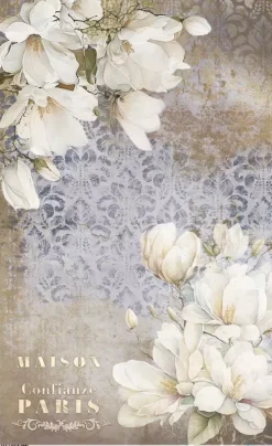 Papel de Arroz Magnolias II La Vie en Fleurs PapersForYou 54x33cm