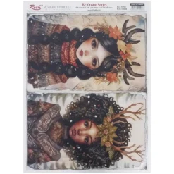 Papel de Arroz Niñas Morenas Rich 29x42cm