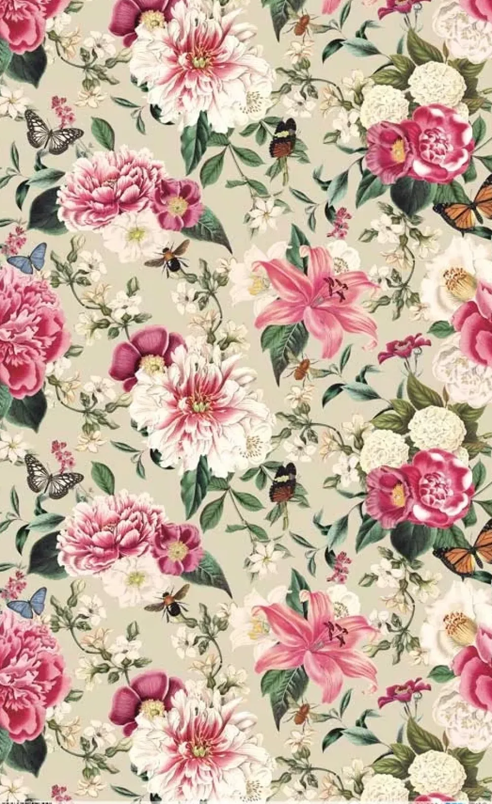 Papel de Arroz Peonías PapersForYou 54x33cm