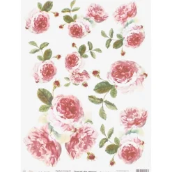 Papel de arroz Peonias Orita 29x41cm