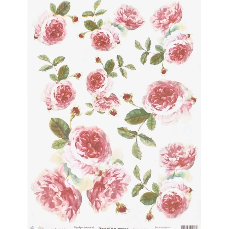 Papel de arroz Peonias Orita 29x41cm