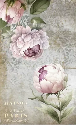 Papel de Arroz Peonies II La Vie en Fleurs PapersForYou 54x33cm