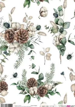 Papel de Arroz Pines and Cotton PapersForYou 30x21cm