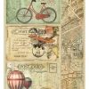 Papel de arroz Post card Around the World Stamperia 21x29,7cm