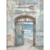 Papel de arroz Puerta Silent Sea Stamperia 21x30cm