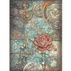 Papel de arroz Rosa Mecánica Sir Vagabond in Fantasy World Stamperia 21x30cm