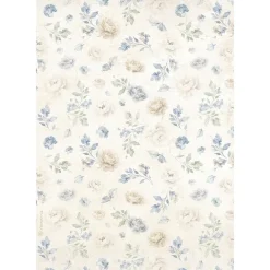 Papel de arroz Rosas Blancas Timeless Stamperia 21x30cm