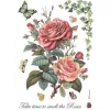 Papel de arroz Rosas Grandes Best Sellers Stamperia 21x30cm