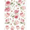Papel de arroz Rosas Inglesas Best Sellers Stamperia 21x30cm