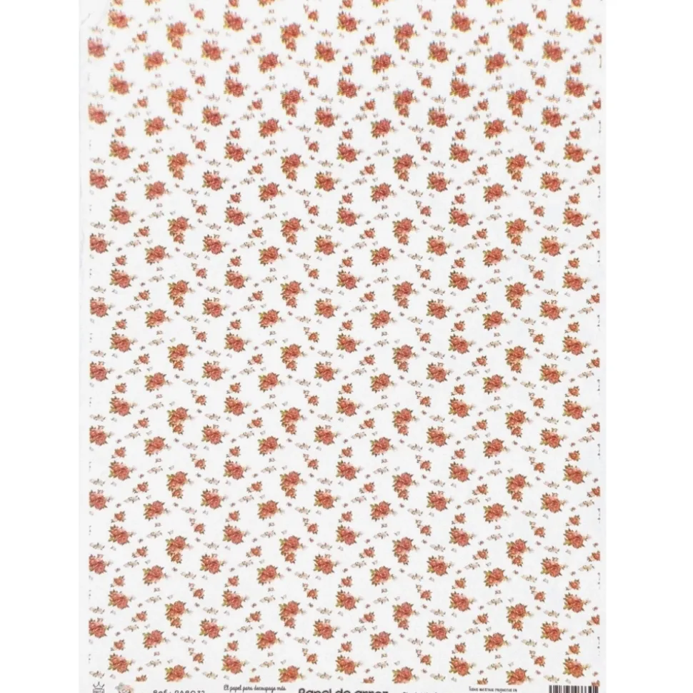 Papel de arroz Rosas pequeñas Orita 29x41cm