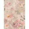 Papel de Arroz Rosas Shabby Rose Stamperia 21x30cm
