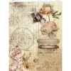 Papel de Arroz Rosas Vintage Artis Decor 29x42cm