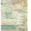 Papel de arroz Sailing ship Around the World Stamperia 21x29,7cm