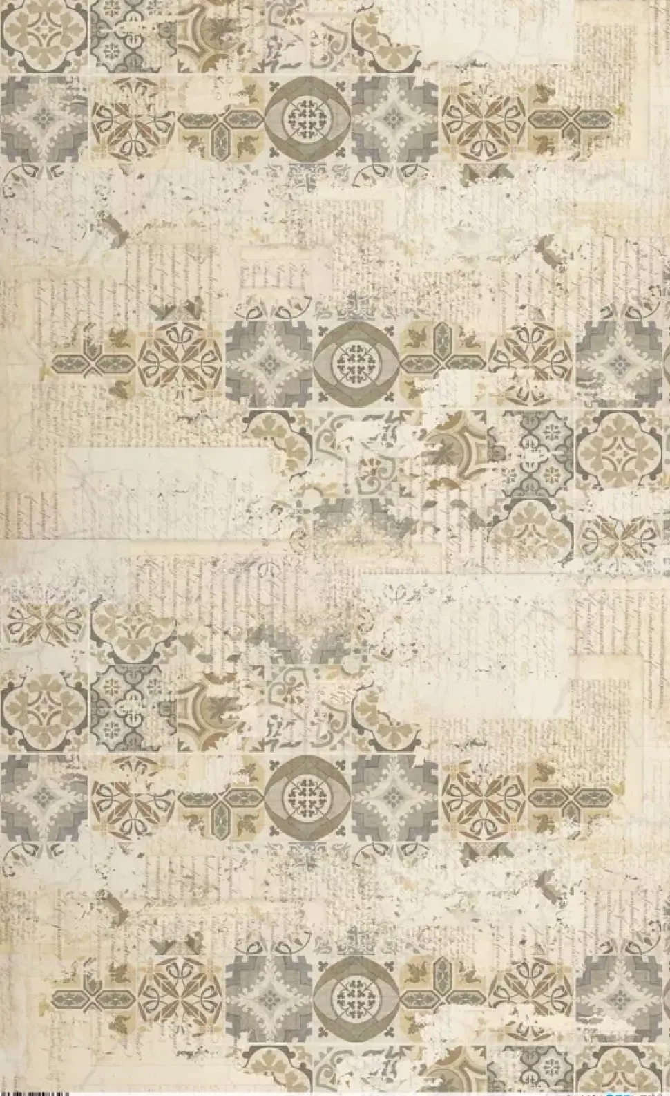 Papel de arroz Somewhere over vintage tiles PapersForYou 54x33cm