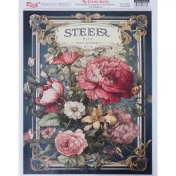 Papel de Arroz Steeer Rich 29x42cm