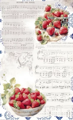 Papel de Arroz Strawberry VI Fruits Market PapersForYou 54x33cm