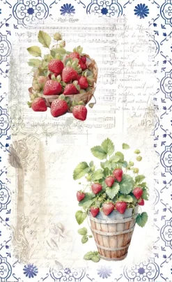 Papel de Arroz Strawberry II Fruits Market PapersForYou 54x33cm