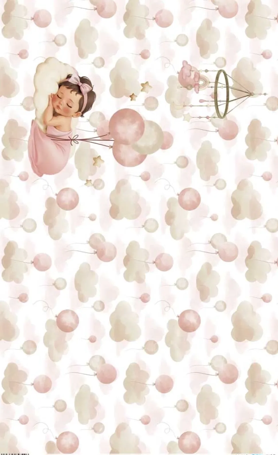 Papel de arroz Sueños Sweet Baby Girl PapersForYou 54x33cm