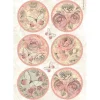 Papel de Arroz Tags Shabby Rose Stamperia 21x30cm