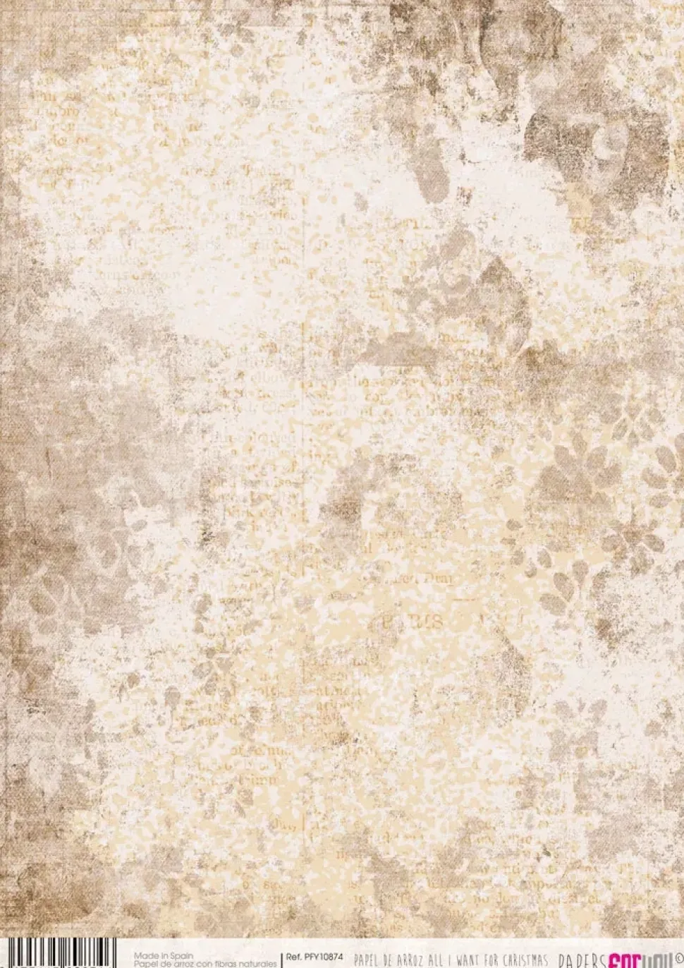 Papel de Arroz Texturas All I Want For Christmas PapersForYou 30x21cm