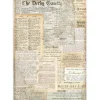 Papel de arroz The Derby Gazette Best Sellers Stamperia 21x30cm
