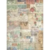 Papel de arroz Tickets Art of Travelling Stamperia 21x30cm