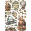Papel de arroz Tren Best Sellers Stamperia 21x30cm