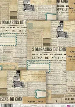 Papel de Arroz Vielles Lettres PapersForYou 30x21cm