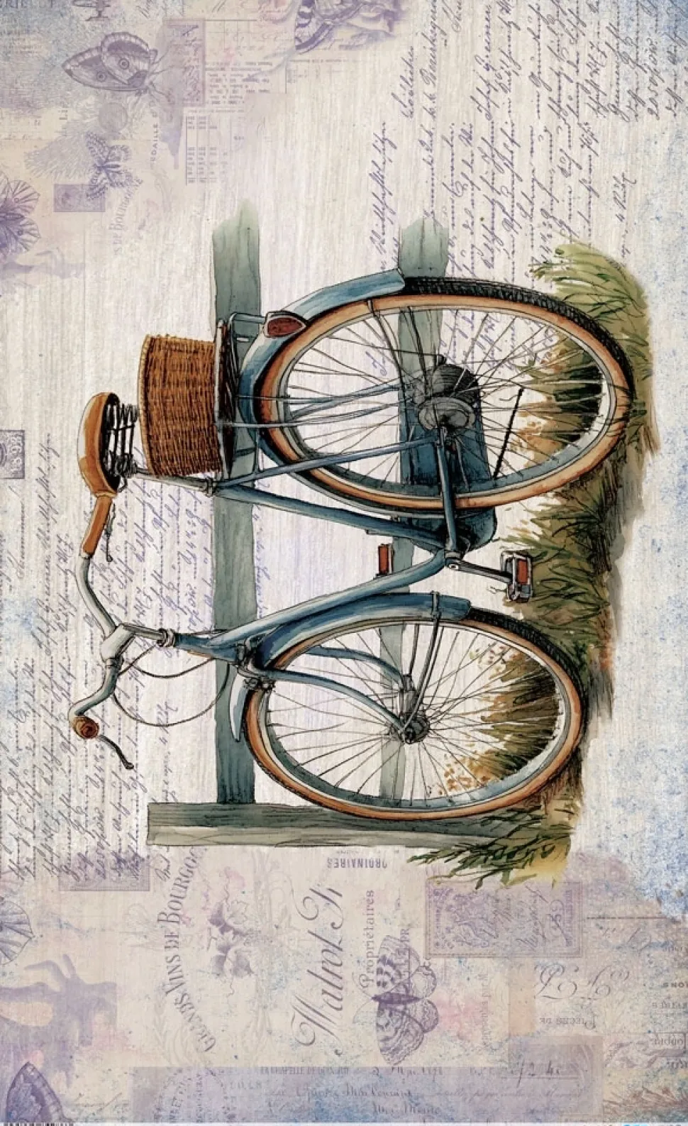 Papel de arroz Vintage Bike V PapersForYou 54x33cm