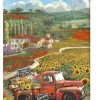Papel de arroz Vintage car Sunflower Art Stamperia 21x29,7cm