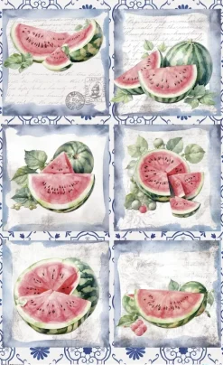 Papel de Arroz Watermelon III Fruits Market PapersForYou 54x33cm