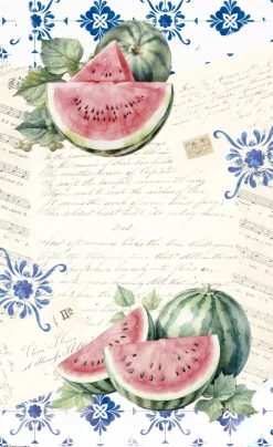 Papel de Arroz Watermelon I Fruits Market PapersForYou 54x33cm