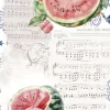 Papel de Arroz Watermelon VI Fruits Market PapersForYou 54x33cm
