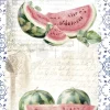 Papel de Arroz Watermelon II Fruits Market PapersForYou 54x33cm