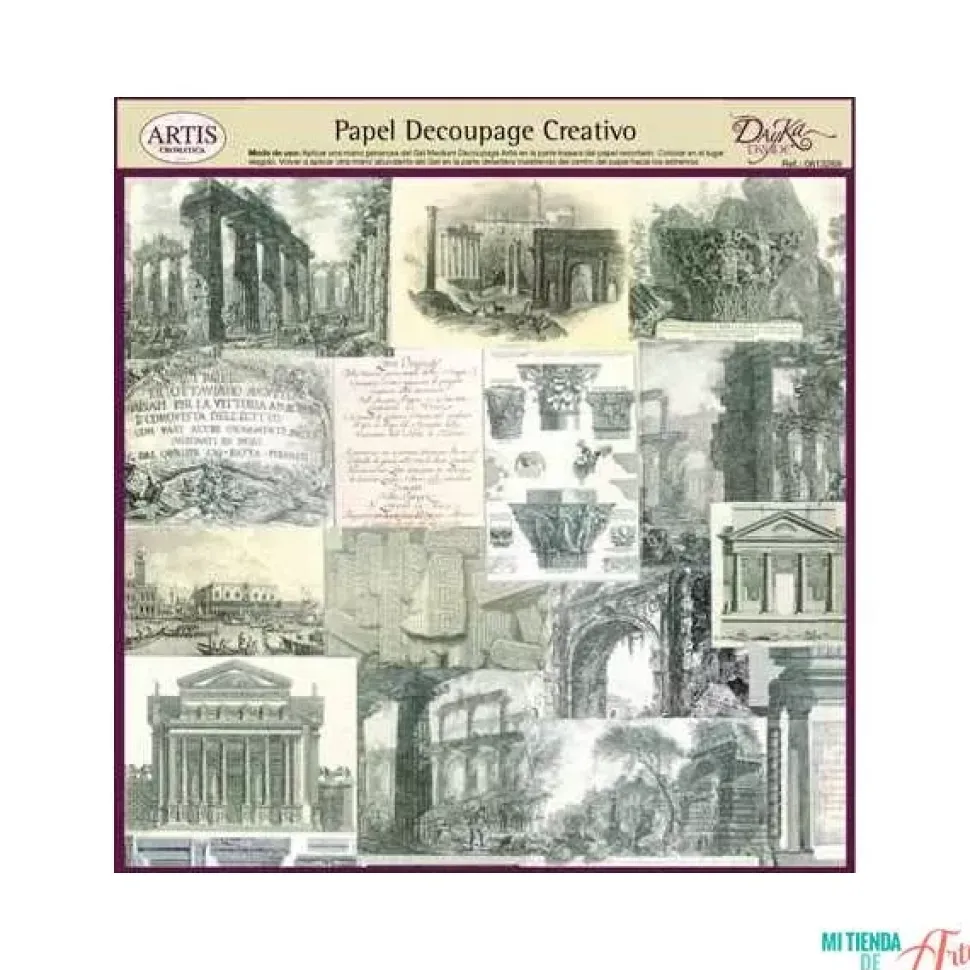 Papel de Decoupage 0813269 Arquitectura clásica 32x31 cm. Dayka