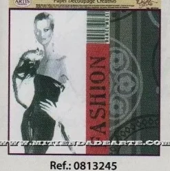 Papel de Decoupage 0813245 Fashion 30x30 cm. Dayka