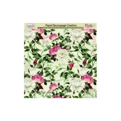 Papel de Decoupage 0813408 Flores vintage 32x31 cm. Dayka
