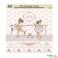 Papel de Decoupage 0813388 La vie en rose Ballet 32x31 cm. Dayka