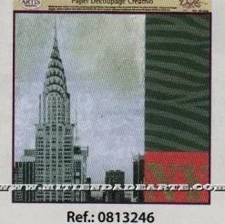 Papel de Decoupage 0813246 Nueva York 30x30 cm. Dayka