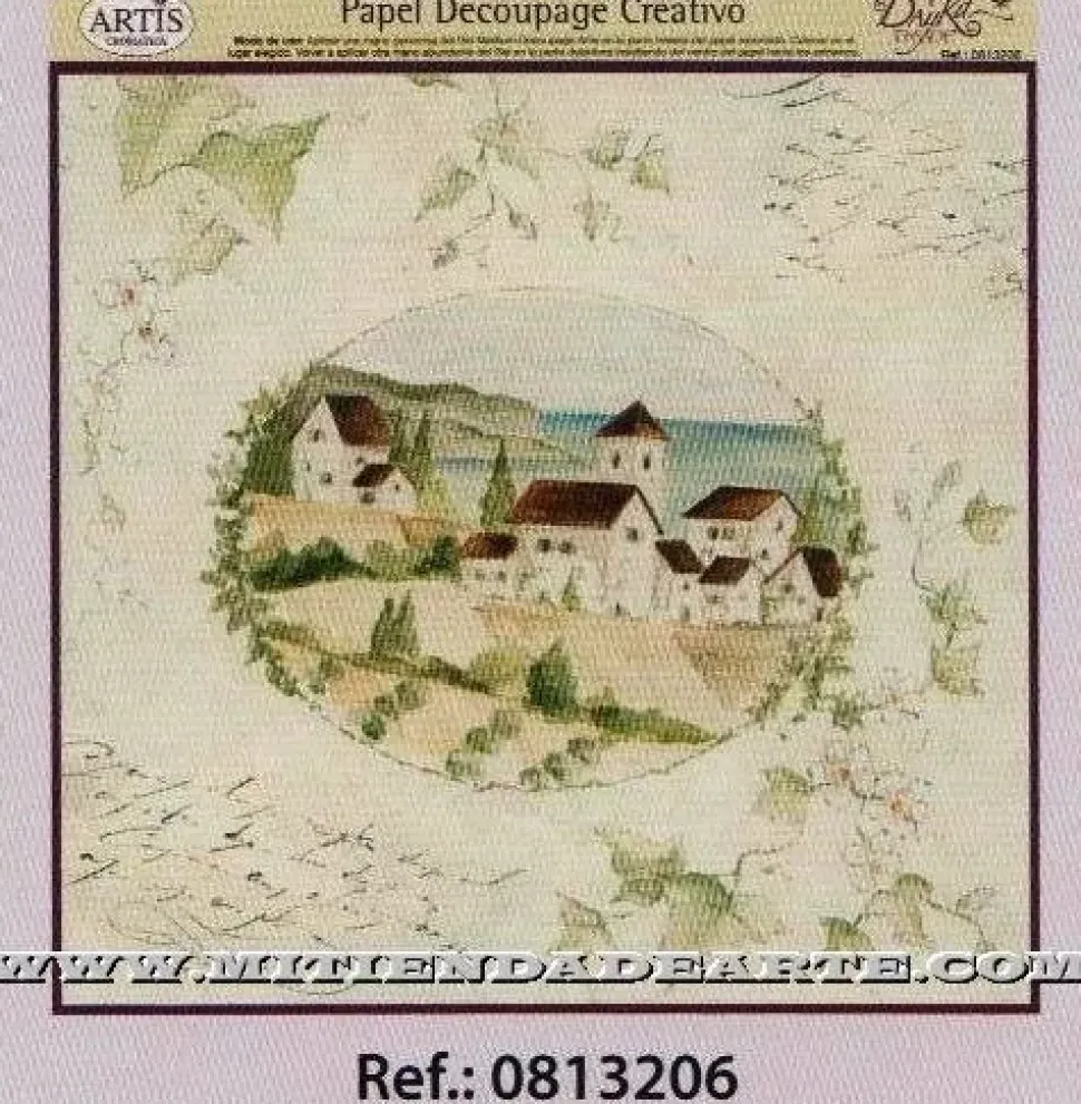 Papel de Decoupage 0813206 Paisaje y yedra 30x30 cm. Dayka